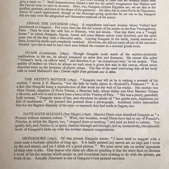 Nava Nava Mahana (Sun Magic) by Paul Gaugin Color Plate Albert Skira Collection - Picture 6 of 7